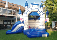 Château Gonflable Commercial Mini Chevalier avec Toboggan – Combo Amusant pour Enfants en PVC, Installation Facile, Certifié CE, Haute Qualité