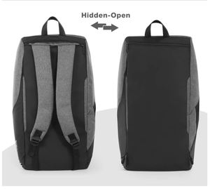 Bolsa de viaje de gimnasio gris grande de 47L para hombres y mujeres, bolsa de lona deportiva con compartimento húmedo para zapatos, mochila de transporte de fin de semana, entrenamiento físico - Product Image 4