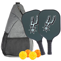 Set de Regalo de Raqueta de Pickleball de Fibra de Carbono con Bolsa Cruzada, para Deportes al Aire Libre, Certificado por la USAPA, 40x20x1.4cm