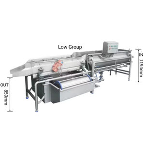 Meilleure vente de machine industrielle de nettoyage par vibrations à courant de Foucault pour les restaurants de restauration de nettoyage de légumes - Product Image 1