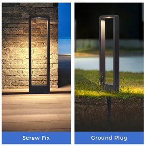 Lampu Bollard LED Tahan Air Modern IP65 Aluminium 3000k Putih Hangat untuk Jalan Taman dengan Daya AC Sertifikasi CE - Product Image 5