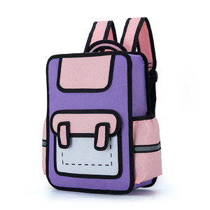 Mochilas Escolares con Logos Impresos al por Mayor, Nuevas Mochilas con Cierre y Diseño 3D Estereoscópico de Anime <span class=keywords><strong>para</strong></span> <span class=keywords><strong>Viajes</strong></span> al Aire Libre - Product Image 5