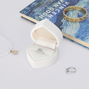 Luxury Velvet Love Creative Jewelry Velvet Jewelry <b>Box</b> Valentine's Day Ring Necklace <b>Earring</b> Set Packaging <b>Box</b> Wholesale - Product Image 4