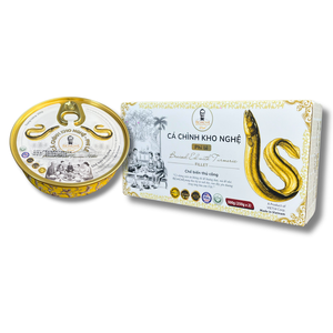 Ca Chinh Kho Nghe, filet d'anguille braisée vietnamienne au curcuma, Ca Chinh Kho Nghe 250g, produits de la mer en conserve, certifié HACCP ISO 22000 - Product Image 2