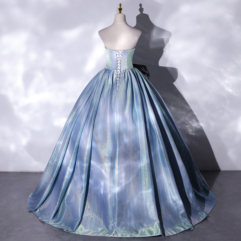 white christmas dresses Pink Floral Off The Shoulder A-Line Corset Prom Dress with Slit main image 1
