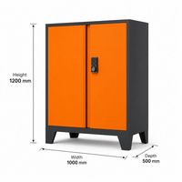 Gabinete de Almacenamiento de Acero Multiusos, Doble Puerta, Cerradura Electrónica, Marco Reforzado, Apto para Almacén, Garaje y Uso Doméstico