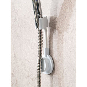 Cintre de douche à angle sans aspiration forte ensemble de quincaillerie de bain au design moderne pour la maison hôtel acier inoxydable métal chromé - Product Image 1