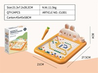 Planche à dessin magnétique intelligente pour bébé Rabbit Design avec stylo de contrôle et jouets à dessiner en perles