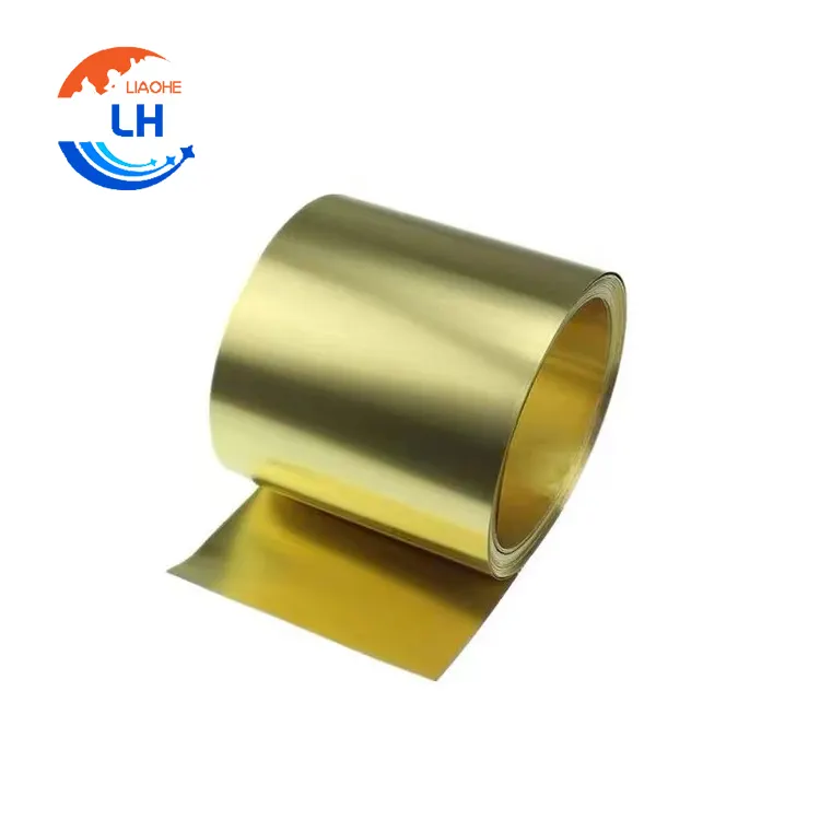 Chinese supplier big stock H65 brass strip coil 0.5 mm 1.0 mm thickness customizable brass strip