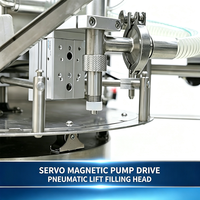 Machine de remplissage et de bouchage rotative entièrement automatique pour sachets à bec verseur, remplisseuse de sachets verticaux pour liquides visqueux et semi-fluide, équipement de remplissage de pâtes