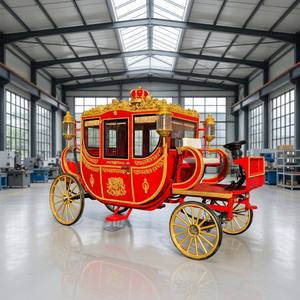 Chariot royal électrique de luxe à 4 roues pour les excursions panoramiques, en promotion pour les célébrations festives et les parcs d'attractions - Product Image 1