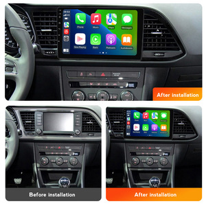 Autoradio tactile 9 pouces pour <span class=keywords><strong>Seat</strong></span> <span class=keywords><strong>Leon</strong></span> 2012-2018, navigation GPS, lecteur <span class=keywords><strong>Android</strong></span> 2DIN, <span class=keywords><strong>Android</strong></span> <span class=keywords><strong>Auto</strong></span>, CarPlay, WiFi intégré - Product Image 4