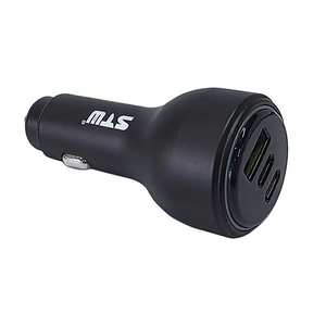 Vente en gros d'usine, chargeur de voiture en métal 100W 3 ports, chargeur USB rapide QC3.0 pour voiture - Product Image 4