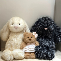 Jellycots Springlowe Luxe Bunny, peluche de lapin luxueuse et moelleuse à longues oreilles tombantes, jouet en peluche de qualité supérieure, cadeau pour bébés et enfants
