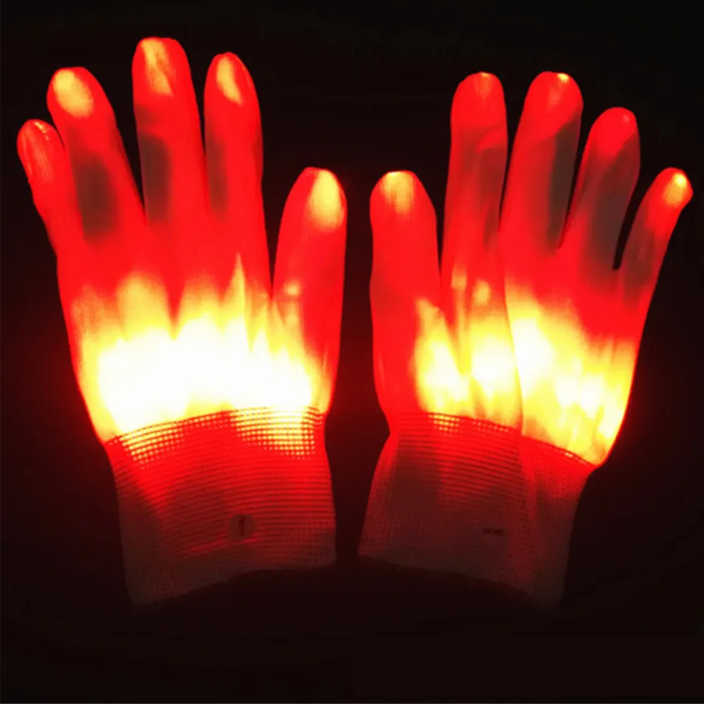 Hot sale Festival Party LED Flashing Gloves Colorful Rave Led Finger Light Gloves Kids For Night Party