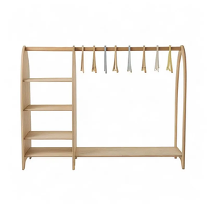 Armario Infantil, Perchero para Ropa de Niños, Guardarropa Montessori con Espejo - Product Image 2