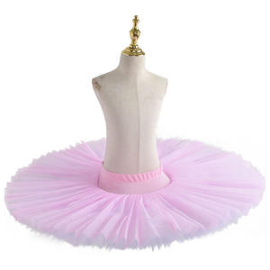 Falda de Ballet para Niñas, Falda de Tul con Malla Esponjosa, Tutú de Bailarina, Disfraz para Actuaciones, Entrenamiento y Competencias Infantiles - Product Image 1