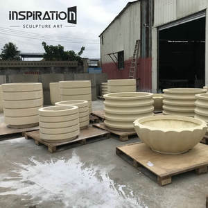 Jardinières en pierre coulée sur mesure, style <span class=keywords><strong>Versailles</strong></span>, pour jardins de style palais, urnes en pierre coulée de style européen, directement de l'usine. - Product Image 3