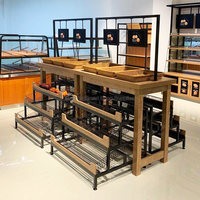 Étagère de présentation de boulangerie en bois de nouveau design, modèle de présentoir de boulangerie en bois, armoire, présentoir à biscuits
