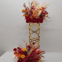 Vase en métal doré de 90 cm de haut, design romantique pour centre de table de mariage, nouveau modèle, pour décoration intérieure