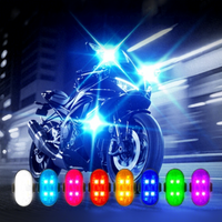 Feux d'avertissement stroboscopiques LED multicolores sans fil pour voitures, motos et drones, avec télécommande transfrontalière