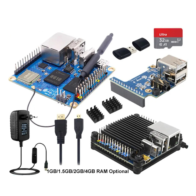 Orange Pi Zero 3 4GB 2GB 1GB 1.5GB RAM Allwinner H618 64-bit 16MB SPI Flash Dual Band WiFi5+BT 5.0 Gigabit LAN Port Single Board
