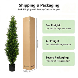Árbol Artificial de Olivo/Ficus de Seda, Resistente a los Rayos UV, Ecológico y Duradero, para Interiores/Exteriores, Bonsái de Pino/<span class=keywords><strong>Cedro</strong></span> de Plástico - Product Image 5
