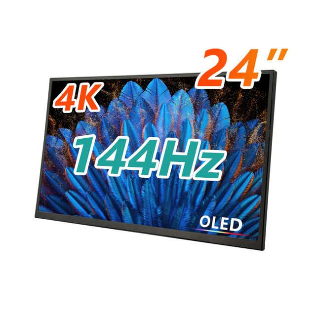 24 Inch 144Hz OLED 100% NTSC 3840x2160 IPS Screen Portable Monitor for Laptop 4K Gaming Monitor