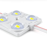 Module LED à injection 12V DC, étanche IP67, avec circuit imprimé en aluminium, 4 LED, 2W, 160-180 lumens, SMD 2835, lentille de rétroéclairage, certifié RoHS