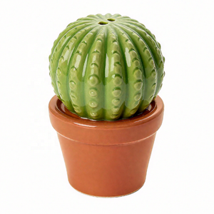 Vente en gros de salières et poivrières en céramique en forme de <span class=keywords><strong>cactus</strong></span> bon marché, épices, conditionneurs d'assaisonnement pour décoration de table unique - Product Image 3
