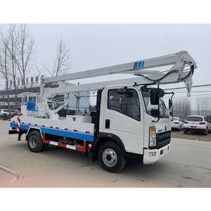 Camion plateforme élévatrice à bras articulé Sinotruk HOWO 18,5 m pour travaux en hauteur - Product Image 3