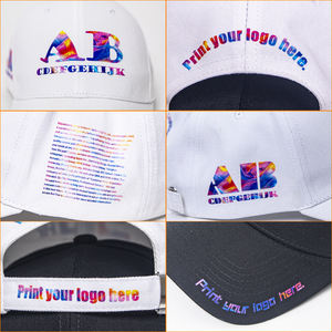 Gorra de béisbol unisex de algodón 100% estructurada de 6 paneles con estampado de leopardo y logotipo personalizado con envío rápido - Product Image 2