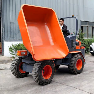 Fir Mini Dumper truk pemuat 4X4 roda 260 ember putar taksi mengisi sendiri mesin Kubota Eaton pompa hidrolik daya tinggi - Product Image 2
