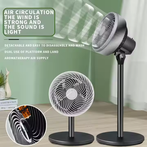 <span class=keywords><strong>Ventilateur</strong></span> de sol silencieux et économe en énergie, personnalisable, pour la circulation de l'air domestique, avec grande circulation de vent verticale et tête oscillante, double usage (<span class=keywords><strong>ventilateur</strong></span> sur pied et de table) - Product Image 3