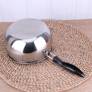 Stainless Steel Pearl Soup <b>Pot</b> With Lid <b>Induction</b> Compatible Double Handle Kitchen Cooker - Product Image 4