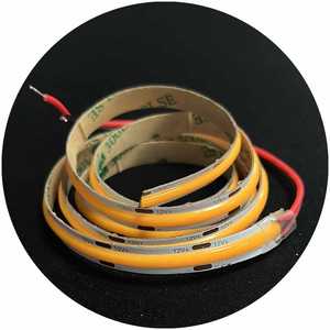 Cob Led Flex Strip Licht Hoge Dichtheid Flexibele Warme Natuur Koele Witte Dc 12V Dc 24V Cob 480led/<span class=keywords><strong>M</strong></span>, 8Mm Breedte Pcb, 5M/Roll - Product Image 2
