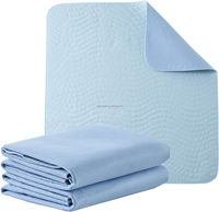 Schnelltrocknende, Superabsorbierende, Wasserdichte, Waschbare, Wiederverwendbare Bedruckte Bettunterlage, Inkontinenz-Bettmatte, 4-Schichten IMPROVE Windelunterlage