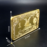 WD Free design logo laser personnalisé divers pays lingots d'or Union Soviétique URSS CCCP Dorure lingots métalliques