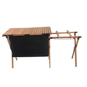 Outdoor <b>Camping</b> Solid Wood Beech Large Capacity Portable Folding Storage Mobile <b>Kitchen</b> Cooker for Climbing & Tour - Product Image 1
