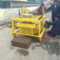 Machine de fabrication de blocs de béton mobile Diesel QT40-3D, vente de machines de fabrication de blocs