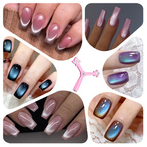 Outil magnétique multifonctionnel 8-en-1 pour ongles effet œil de chat, aimant puissant pour le nail art et le vernis gel UV, vente en gros - Product Image 3