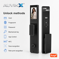 Cerradura Inteligente Auvinx para Puerta, Cerradura Digital con Cámara, Huella Dactilar, Contraseña, Tuya WIFI