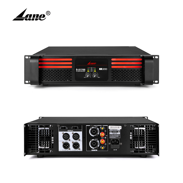 High Professional Power Amplifier 2023 New Arrivals 3u 2 Channel Class H Stage Master 5000 Watts Metal Ce Aluminium 1700W X 2