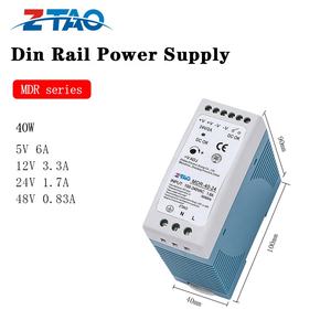 משמע טוב 40W 12V <span class=keywords><strong>DC</strong></span> סוללה גיבוי ספק כוח DIN מסילה <span class=keywords><strong>UPS</strong></span> פונקציית MDR-40-12 לאספקת מסילה דין עם דרייבר לד 12vdc - Product Image 2