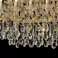 Lustre rectangulaire en cristal de luxe pour mariage Maria Theresa