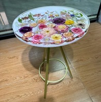 Designs personnalisables Table basse en résine époxy Dessus de table en résine époxy pour usage quotidien