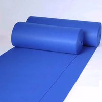 Tapis uni non tissé Tapis extérieur bleu Tapis bleu