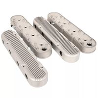 Nouvelles couvercles de soupapes à ailettes en aluminium pour moteurs LS1 LS2 LS3 LS6 LS7 5.7 6.0 6.2L avec supports et couvercles de bobines