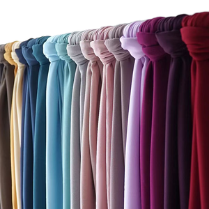Foulards Hijab en Chiffon Imprimé Diamant, Longs et Doux, Unis et Simples, pour l'été, Vente en Gros à Prix Abordable - Product Image 1
