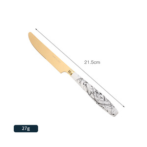 Service de Table Classique Style Encre de Chine, Ménagère en Acier Inoxydable, Service de Couverts Classique 4/24 Pièces Cuillère Couteau Fourchette - Product Image 6